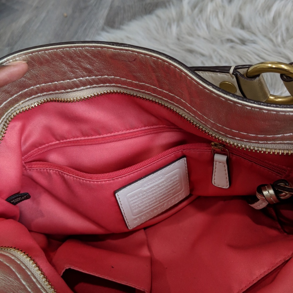 Authentic Coach Monogram Shoulder Handbag - Picture 8 of 8
